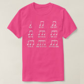 Rocker Piano Drummer Note Classic Co T-Shirt (Design vorne)