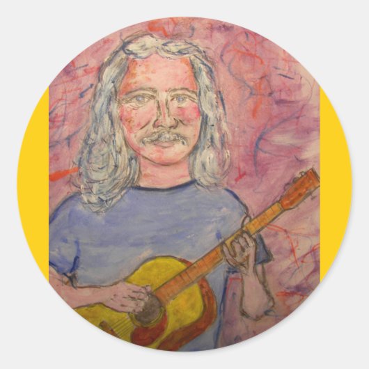 Rocker Runder Aufkleber (Vorderseite)