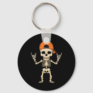 Rocker Skeleton Cap Halloween Punk Rock Men Boys Schlüsselanhänger