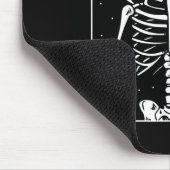 Rocker Skeleton Cap Skater Cool Halloween Punk Mousepad (Ecke)