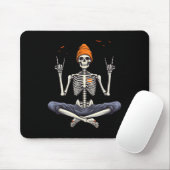 Rocker Skeleton Cap Skater Cool Halloween Punk Roc Mousepad (Mit Mouse)