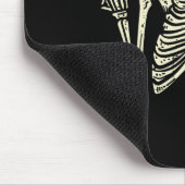 Rocker Skeleton Cap Skater Cool Halloween Punk Roc Mousepad (Ecke)
