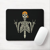 Rocker Skeleton Cap Skater Cool Halloween Punk Roc Mousepad (Mit Mouse)