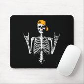 Rocker Skeleton Cap Skater Cool Halloween Punk Roc Mousepad (Mit Mouse)