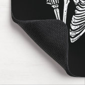 Rocker Skeleton Cap Skater Cool Halloween Punk Roc Mousepad (Ecke)