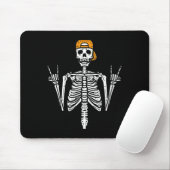 Rocker Skeleton Cap Skater Cool Halloween Punk Roc Mousepad (Mit Mouse)