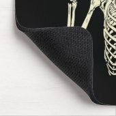 Rocker Skeleton Cap Skater Cool Halloween Punk Roc Mousepad (Ecke)