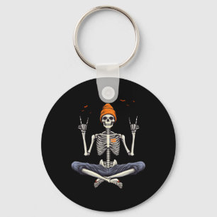 Rocker Skeleton Cap Skater Cool Halloween Punk Roc Schlüsselanhänger