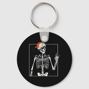 Rocker Skeleton Cap Skater Cool Halloween Punk Schlüsselanhänger