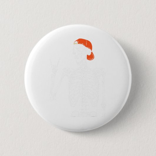 Rocker Skeleton Hand Rock on Costume Fun Halloween Button (Vorderseite)