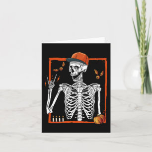 Rocker Skeleton Hand Rock on Costume Fun Halloween Karte