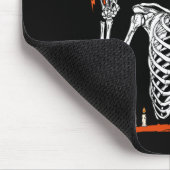 Rocker Skeleton Hand Rock on Costume Fun Halloween Mousepad (Ecke)