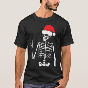 Rocker Skeleton Hand Rock on Costume Fun Weihnacht T-Shirt