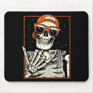 Rocker Skeleton Hand Rock on Costume Funny Hallowe Mousepad