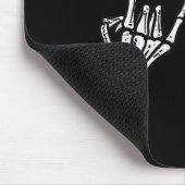 Rocker Skeleton Hand Rock on Costume Funny Hallowe Mousepad (Ecke)