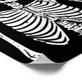 Rocker Skeleton Rock Hand Schild Halloween Kostüm (Ecke)