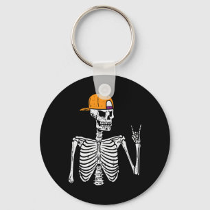Rocker Skeleton Rock Hand Schild Halloween Kostüm  Schlüsselanhänger