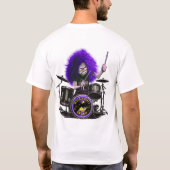 Rocker t Shirt Drummer (Rückseite)