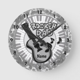 Rocker-Vater Runde Wanduhr