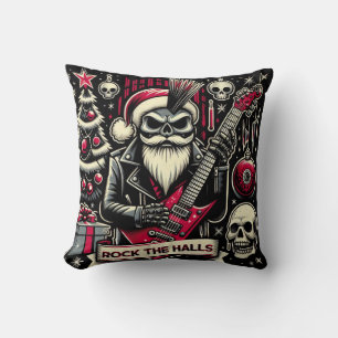 Rocker-Vater-Weihnachten Kissen