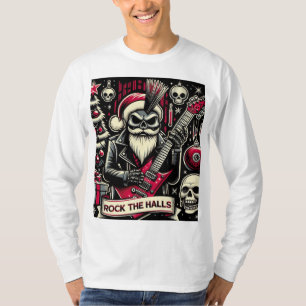 Rocker-Vater-Weihnachten T-Shirt