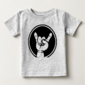 Rockerbaby Baby T-shirt (Vorderseite)