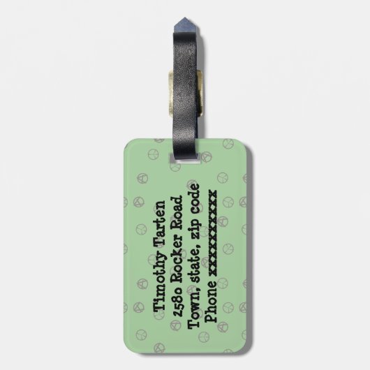 Rockereule Gepäckanhänger (Rückseite vertikal)