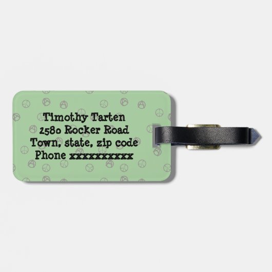 Rockereule Gepäckanhänger (Rückseite horizontal)