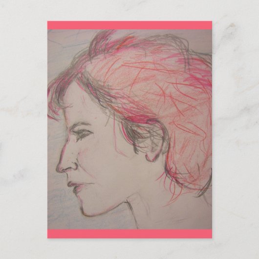 Rockermädchen Postkarte (Vorderseite)