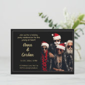 Rockers, die jung im Herzen sind, laden ein Dankeskarte (Stehend Vorderseite)