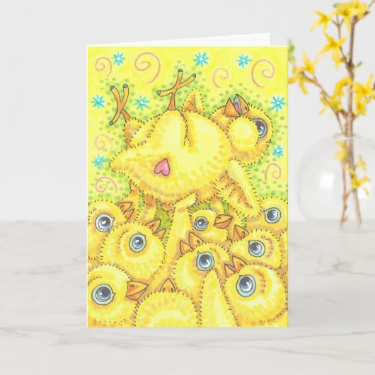 ROCKERSCHICK, SPRING MOSH PIT GREETKARTENVERSE KARTE (Gelbe Blume)