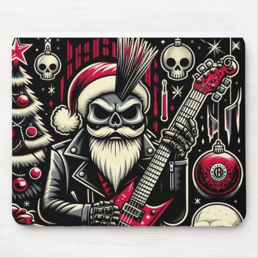 Rockervater Weihnachten Mousepad (Vorne)