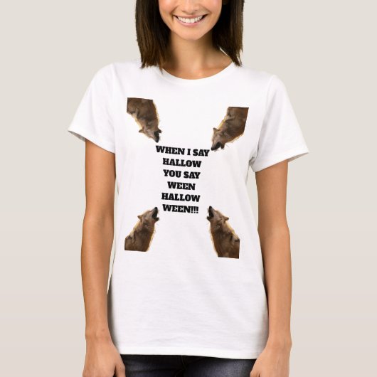 Rockerwolf Halloween-Shirt T-Shirt (Vorderseite)