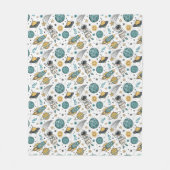 Rocket Adventure Blanket Space Gift for Newborn Fleecedecke (Vorderseite)