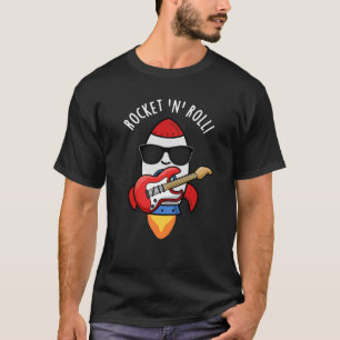 Rocket and Roll Funny Rocket Puff Dark BG T-Shirt