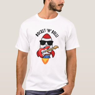 Rocket and Roll Funny Rocket Puff T-Shirt