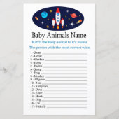Rocket Baby Animals Name Game (Vorderseite)