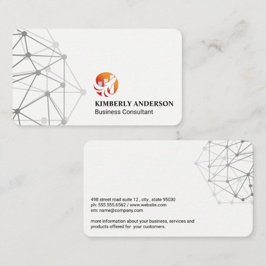 Rocket Bar Graph | Finance Tech Visitenkarte (Vorne/Hinten)