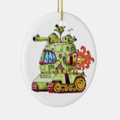 Rocket-Behälter Keramik Ornament (Rechts)