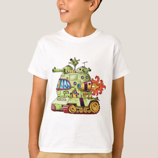 Rocket-Behälter T-Shirt (Vorderseite)