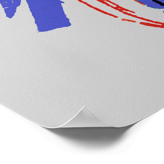 RÖCKET BIS ZUM MONDPOSTER POSTER (Ecke)