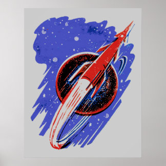 RÖCKET BIS ZUM MONDPOSTER POSTER