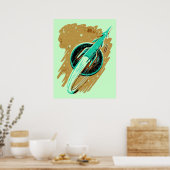 RÖCKET BIS ZUM MONDPOSTER POSTER (Küche)