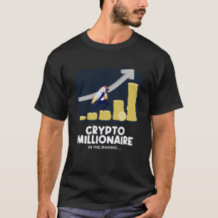 Rocket Bitcoin zum Mondkrypto Millionär T-Shirt