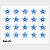 Rocket Blue Star Sticker (Blatt)