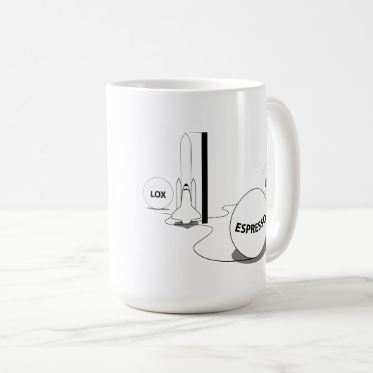Rocket-Brennstoff Kaffeetasse (VorderseiteRechts)