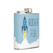 Rocket-Brennstoff-lustiger Alkohol-betrunkenes Flachmann (Rechts)