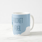 Rocket-Brennstoff-lustiger motivierend Kaffeetasse (VorderseiteRechts)