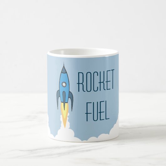 Rocket-Brennstoff-lustiger motivierend Kaffeetasse (Mittel)