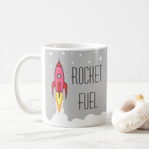 Rocket-Brennstoff-lustiger motivierend Kaffeetasse
